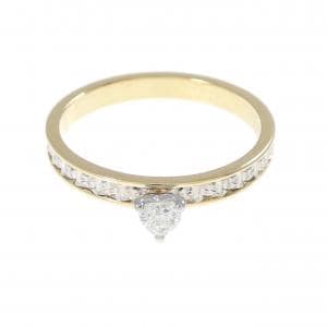 750YG/750WG ハート ダイヤモンド リング 0.11CT