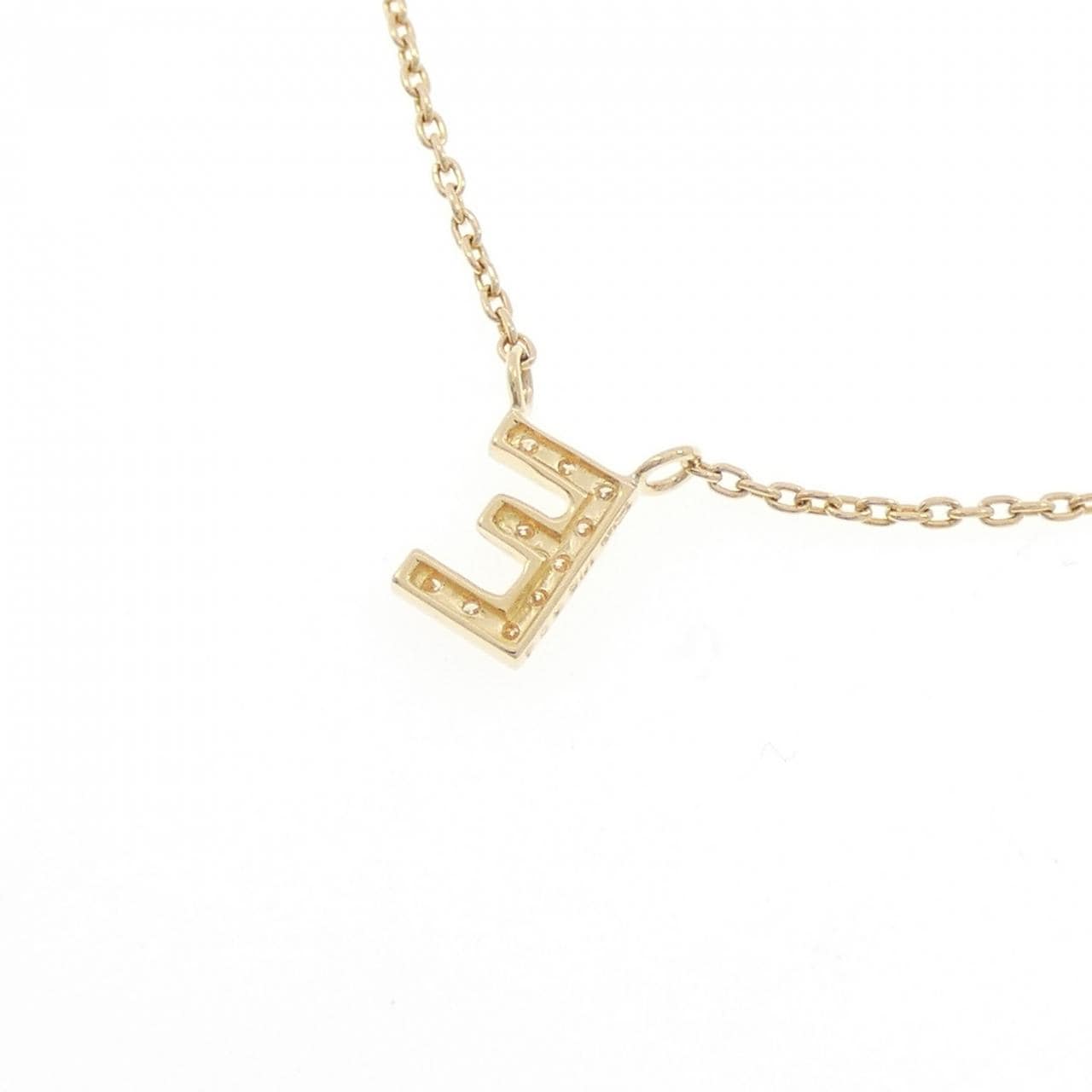 スタージュエリー イニシャル ダイヤモンド ネックレス 0.04CT