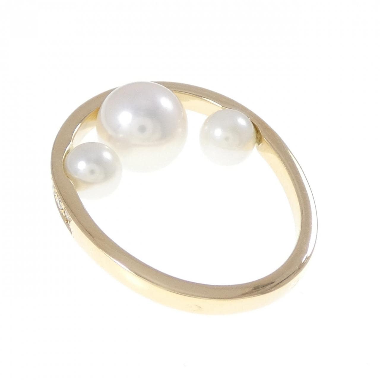 750YG アコヤパール リング
