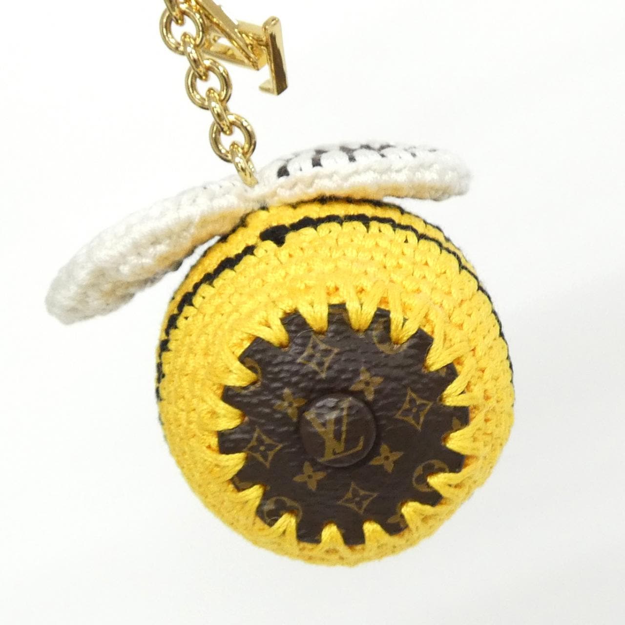 ルイヴィトン モノグラム バッグチャーム ビー LVクロシェ M02585 バッグチャーム