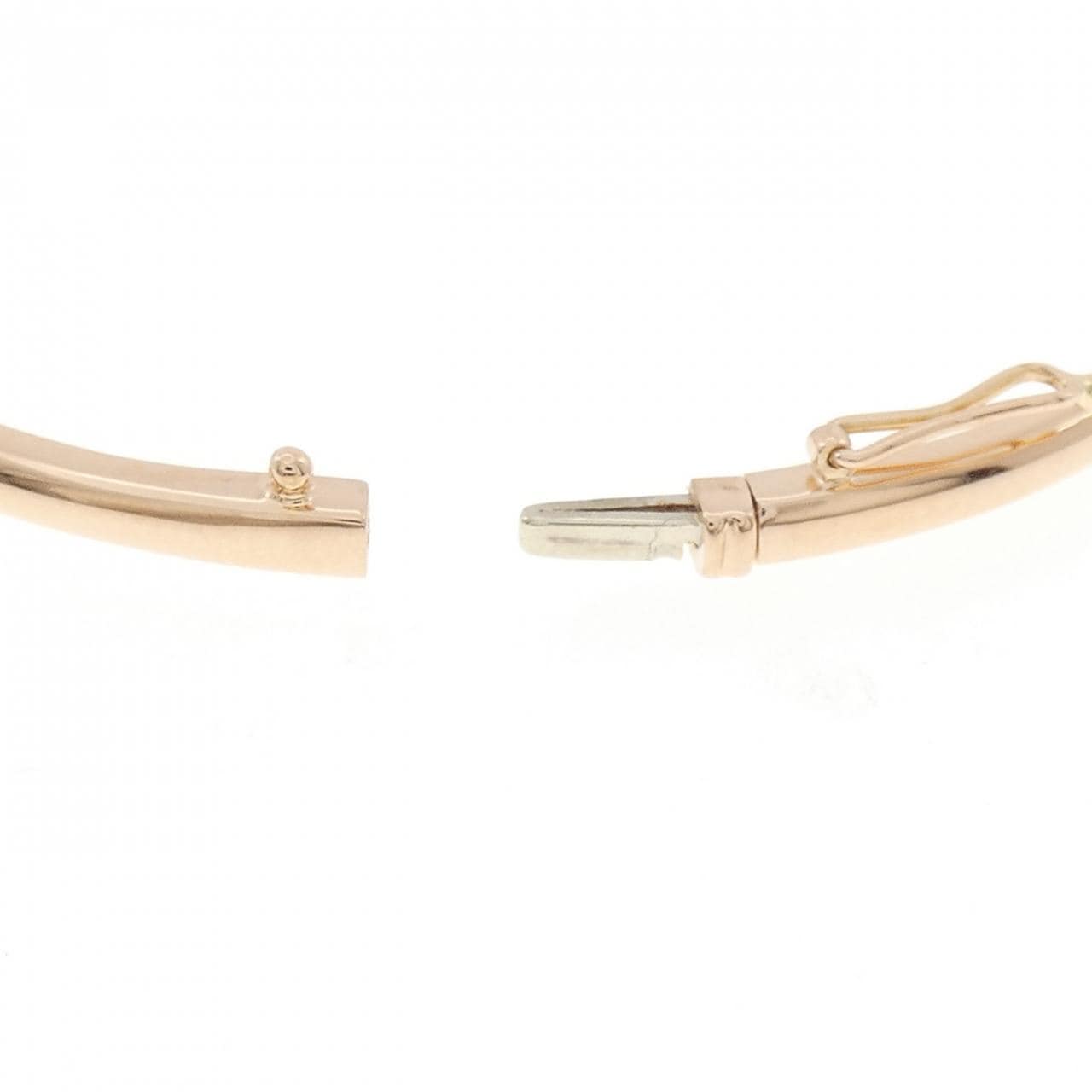 K18PG ハート ダイヤモンド バングル 0.32CT