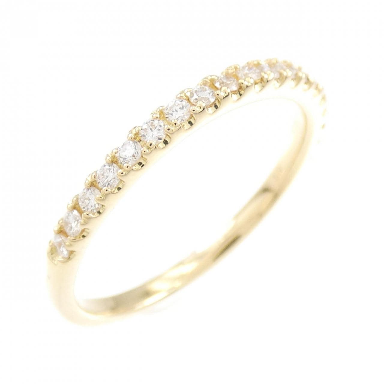 [Remake] K18YG Half Eternity Diamond Ring 0.20CT