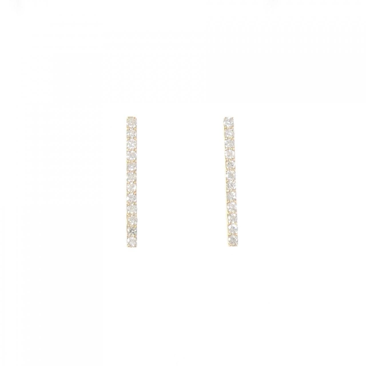 [再加工款] K18YG钻石耳环0.40CT