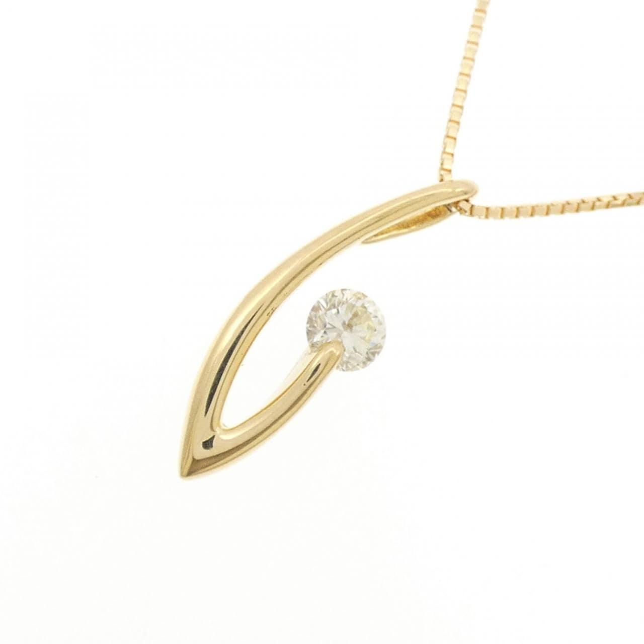 K18YG ダイヤモンド ネックレス 0.31CT