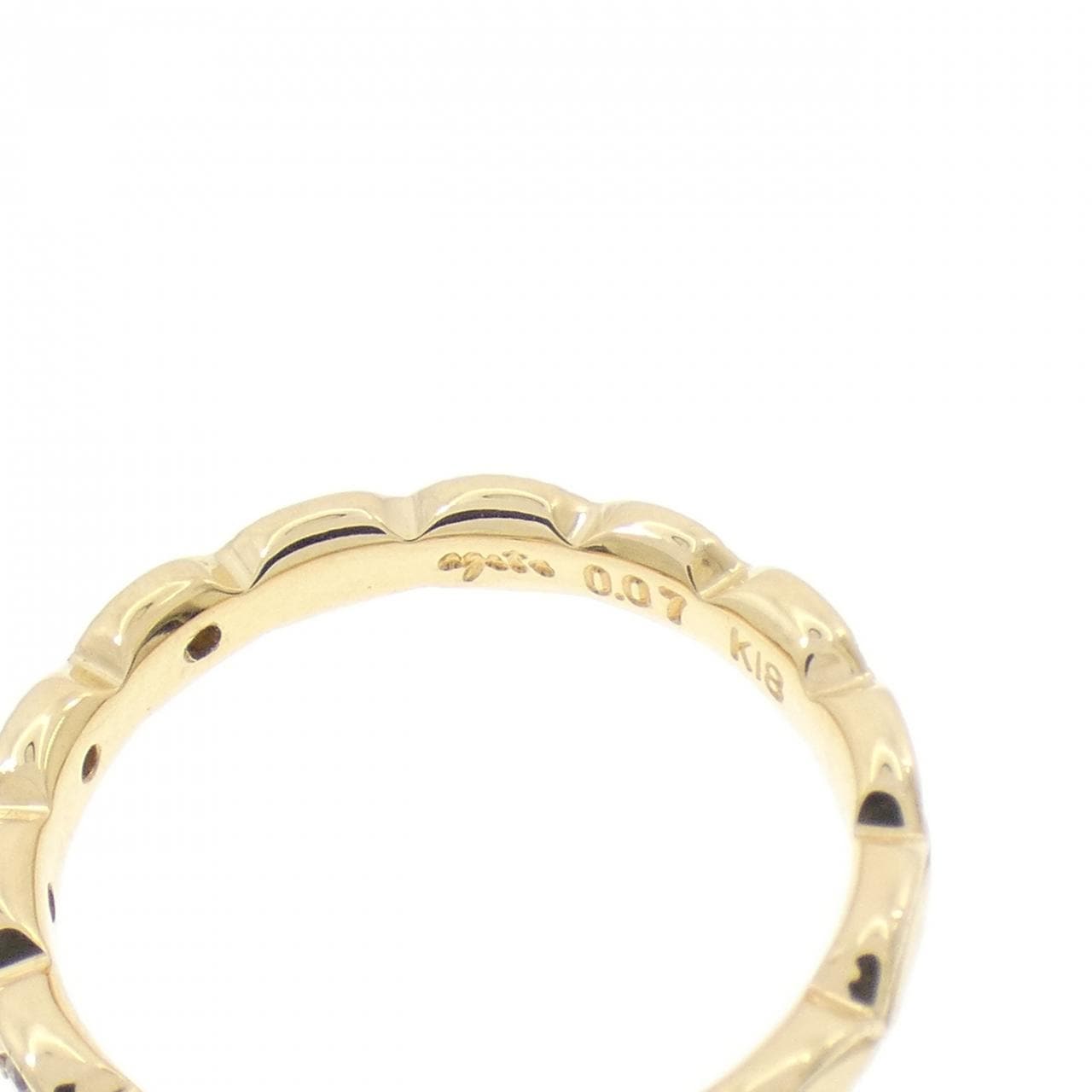 アガット ダイヤモンド リング 0.07CT