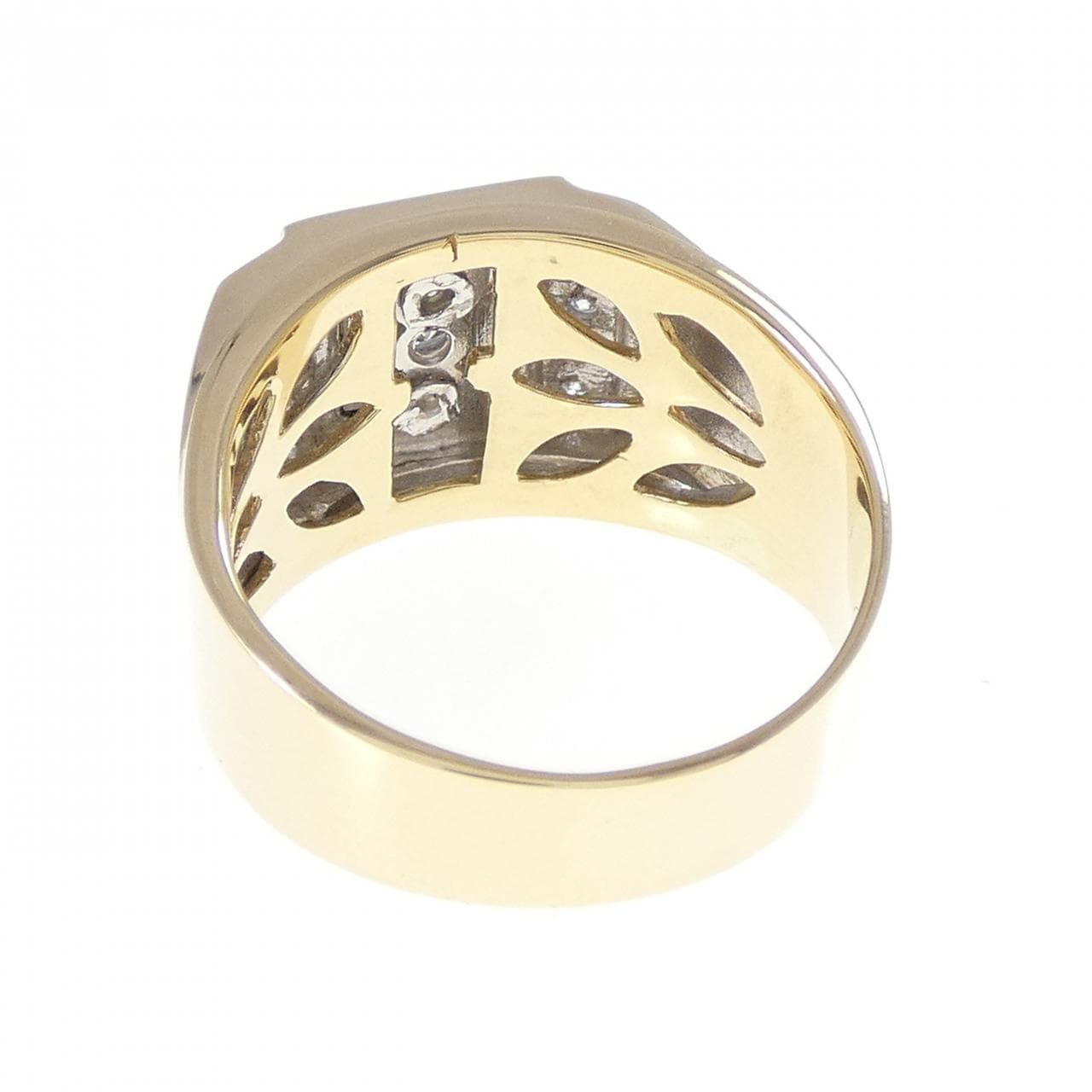 K18YG/K18WG ダイヤモンド リング 0.12CT