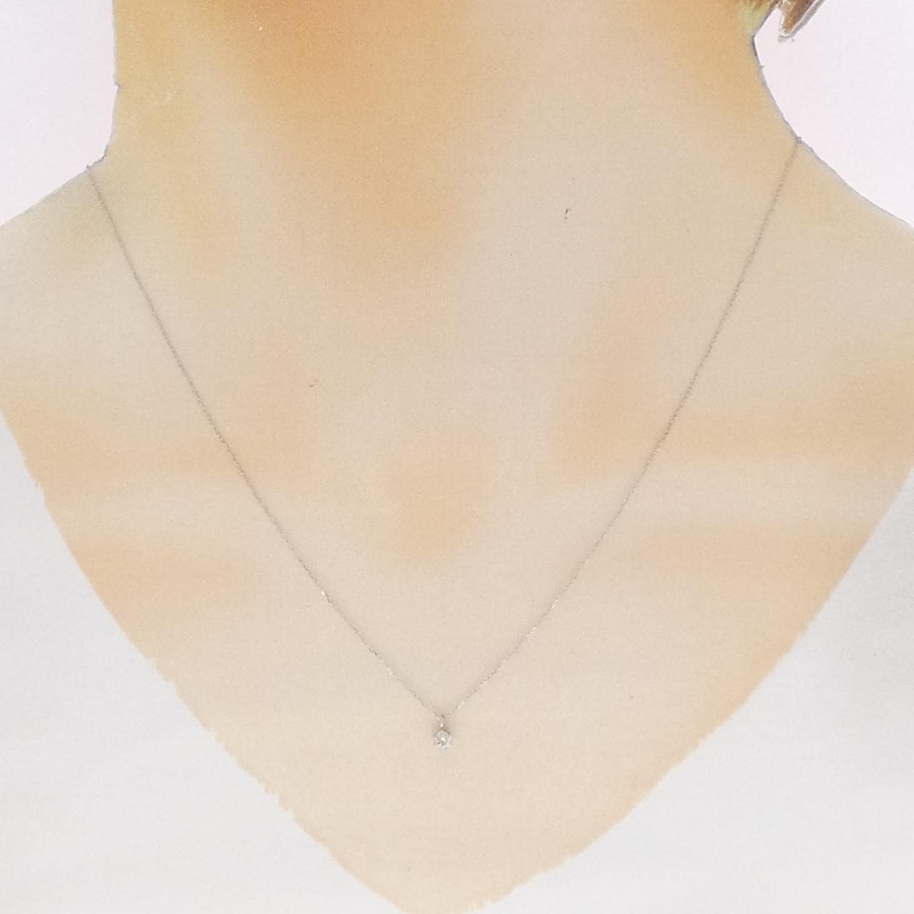 PT900 ダイヤモンド ネックレス 0.10CT