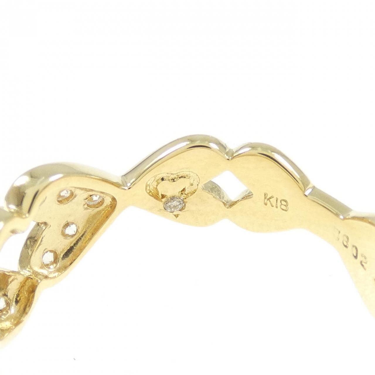 K18YG ダイヤモンド リング 0.802CT