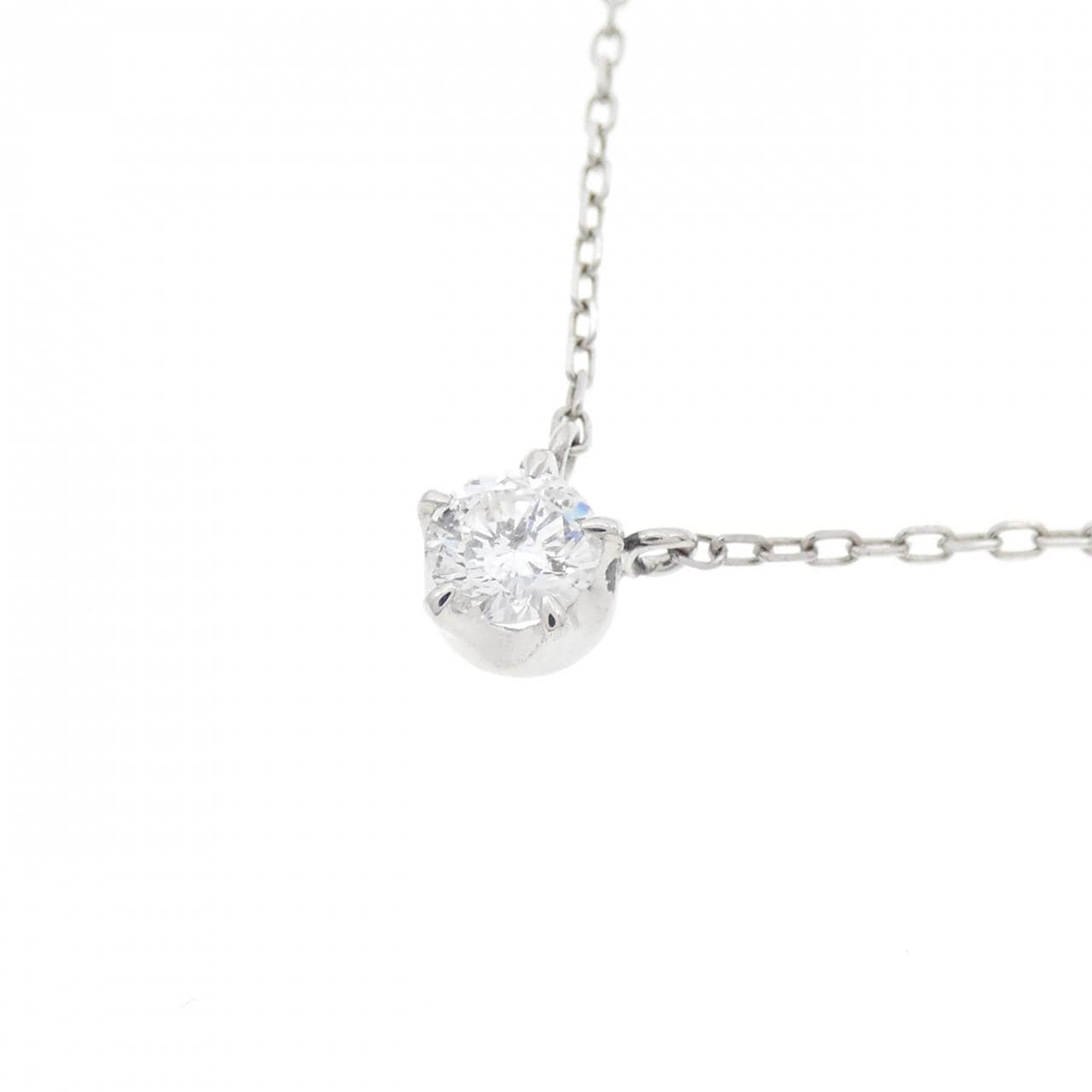 PT ソリティア ダイヤモンド ネックレス 0.29CT