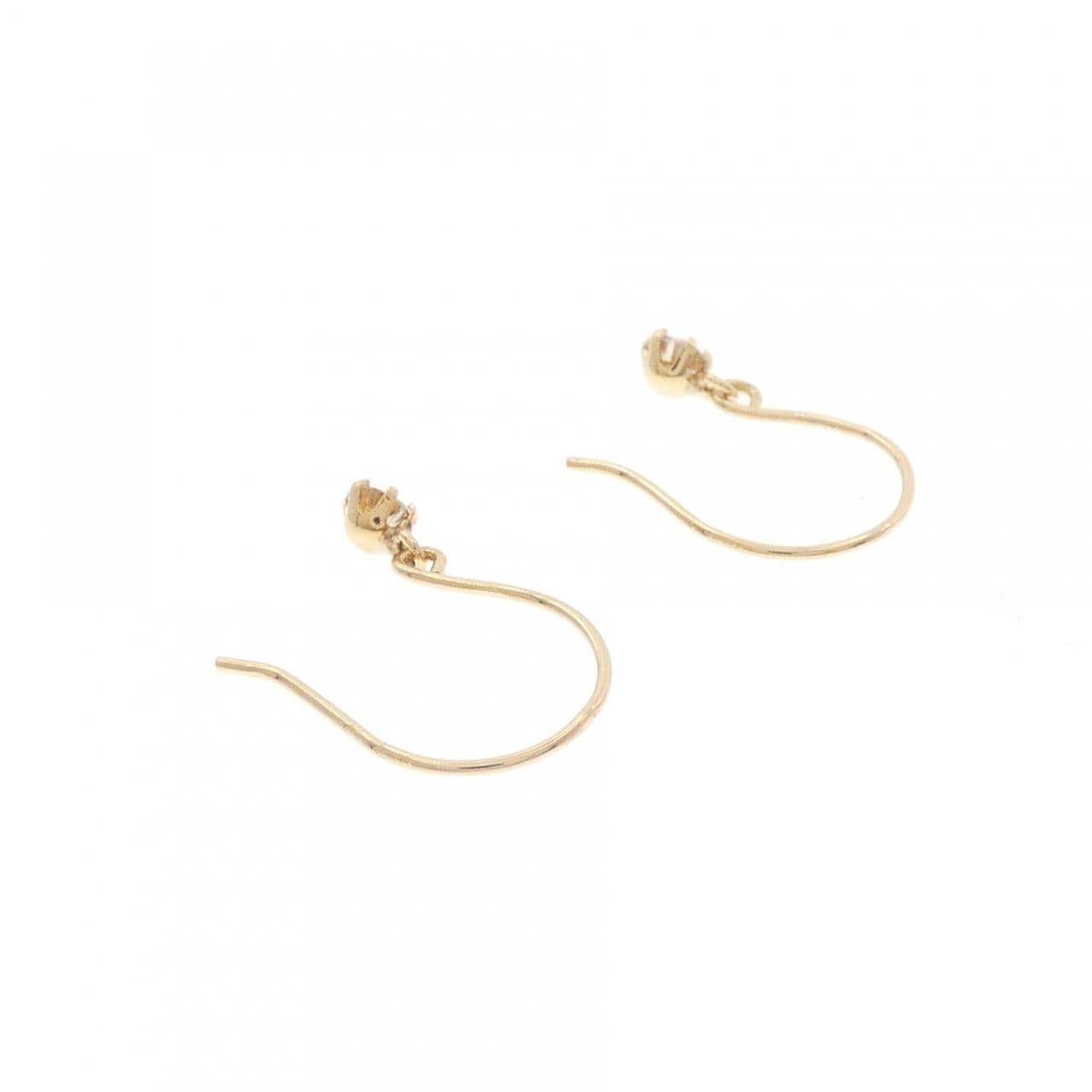 K18YG ダイヤモンド ピアス 0.10CT