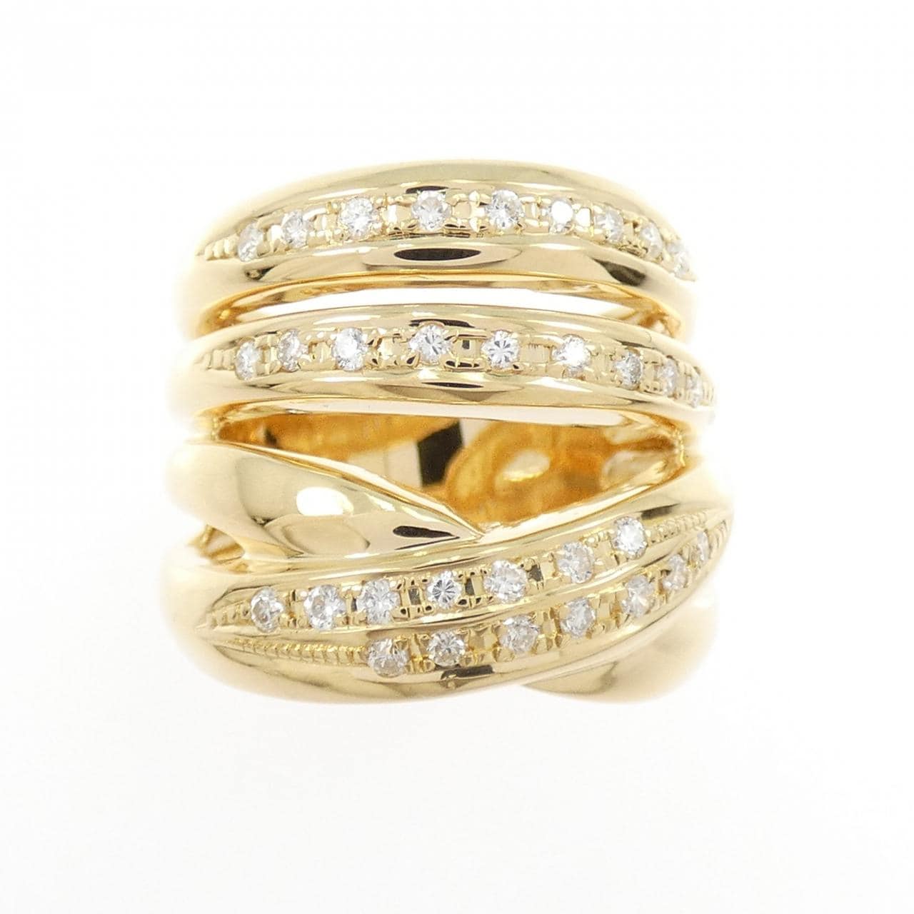 K18YG ダイヤモンド リング 0.32CT