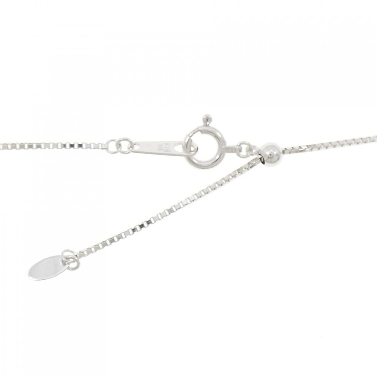 K18WG ダイヤモンド ネックレス 0.25CT
