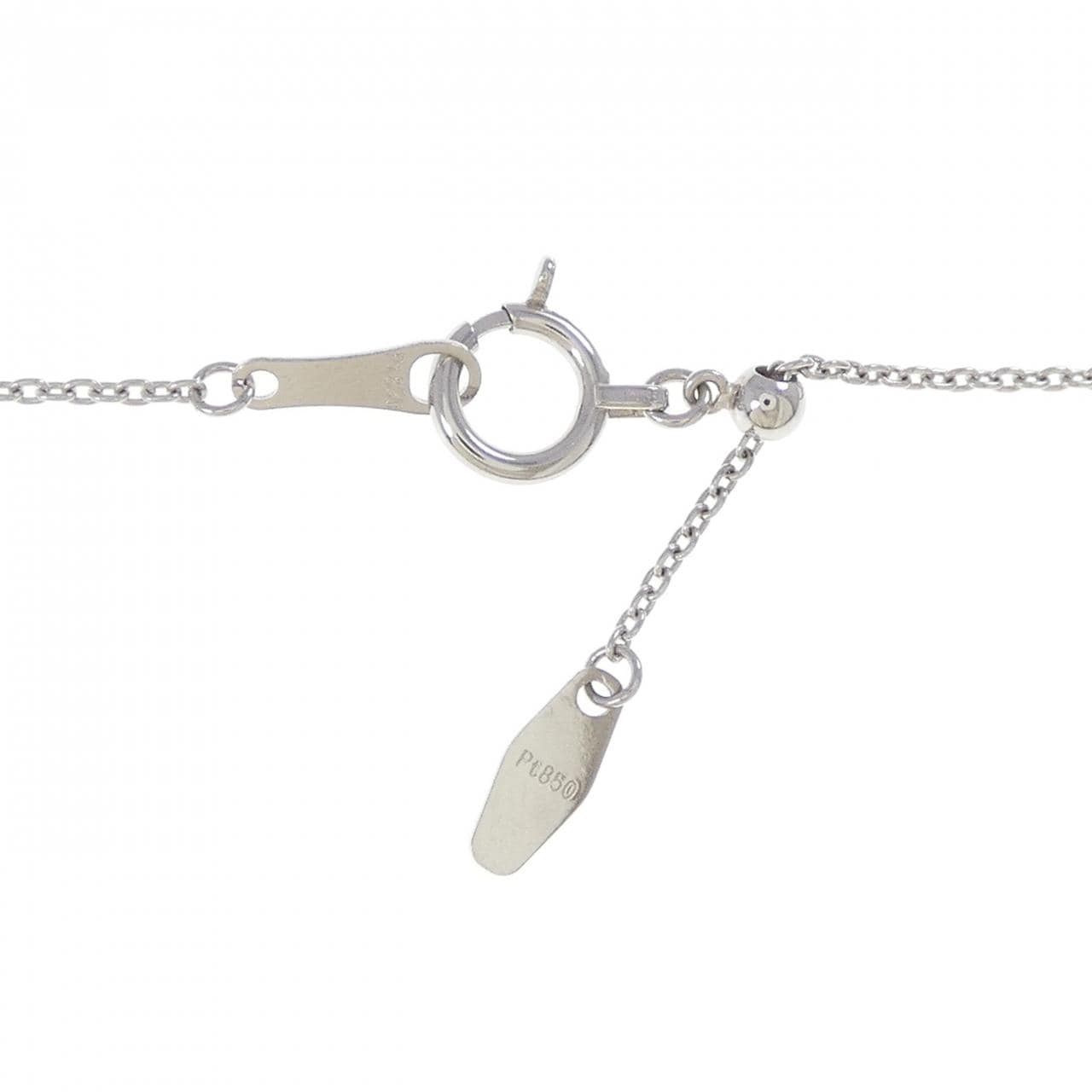 【再加工款】PT900/PT850单钻鑽石項鍊 0.617克拉 G色 SI1淨度 EXT