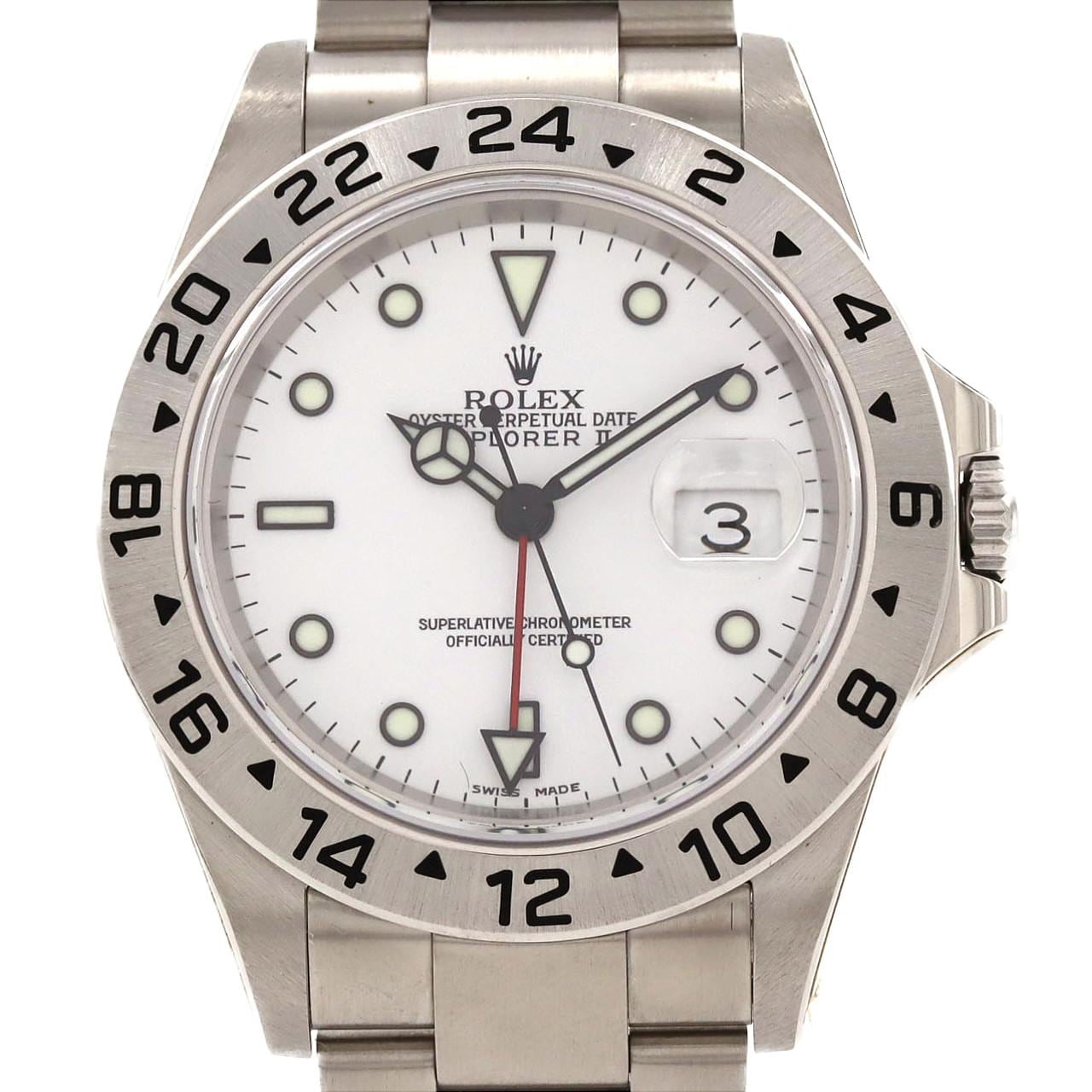 ロレックス エクスプローラーⅡ 16570 SS 自動巻 K番