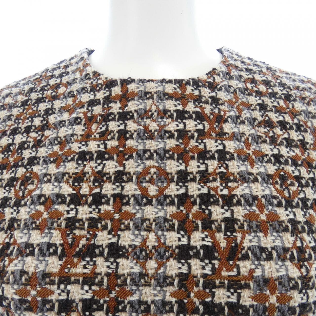 ルイヴィトン LOUIS VUITTON モノグラムツイードスケータードレス FNDR50JM9 ワンピース