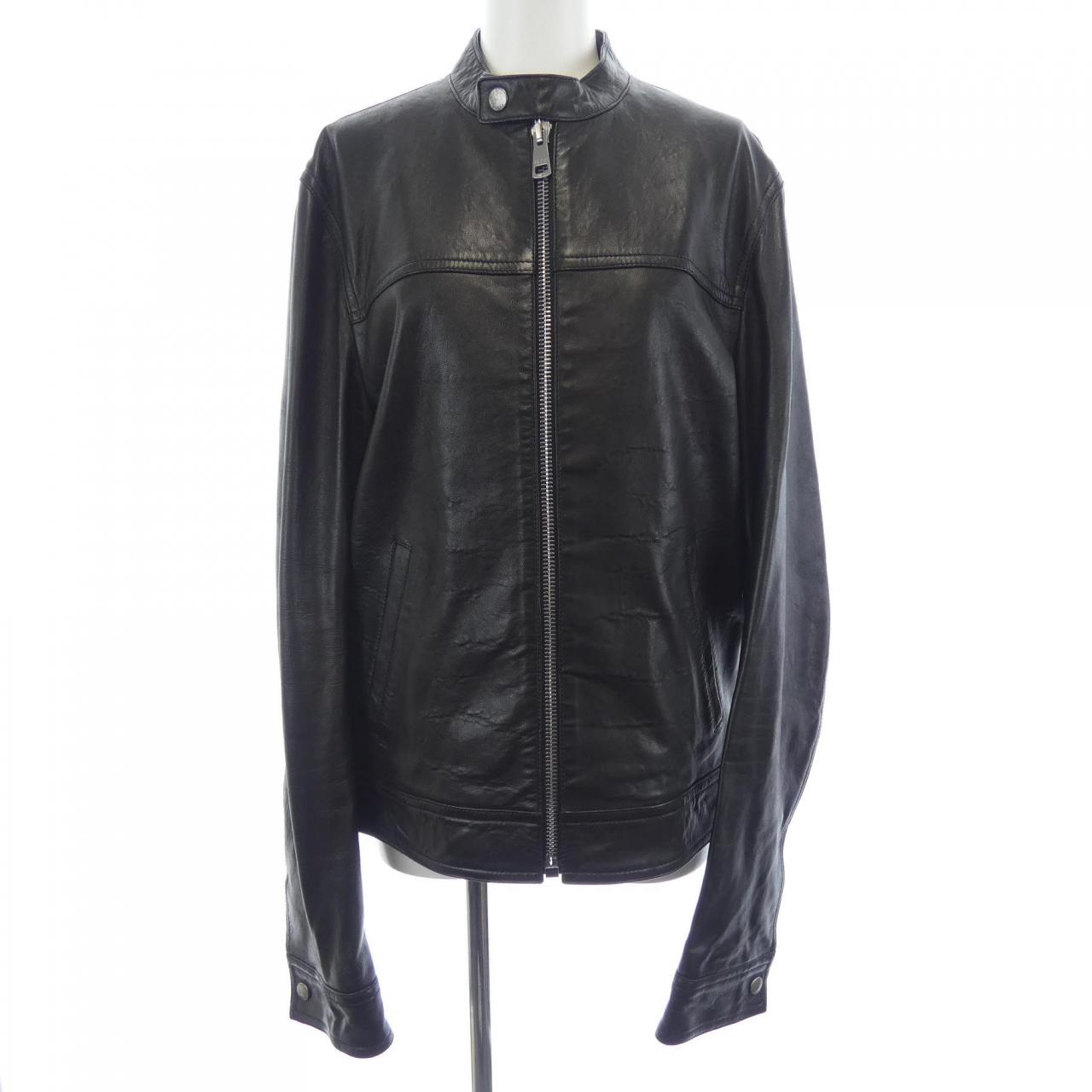 グッチ GUCCI 264857-XN571 レザーライダースジャケット