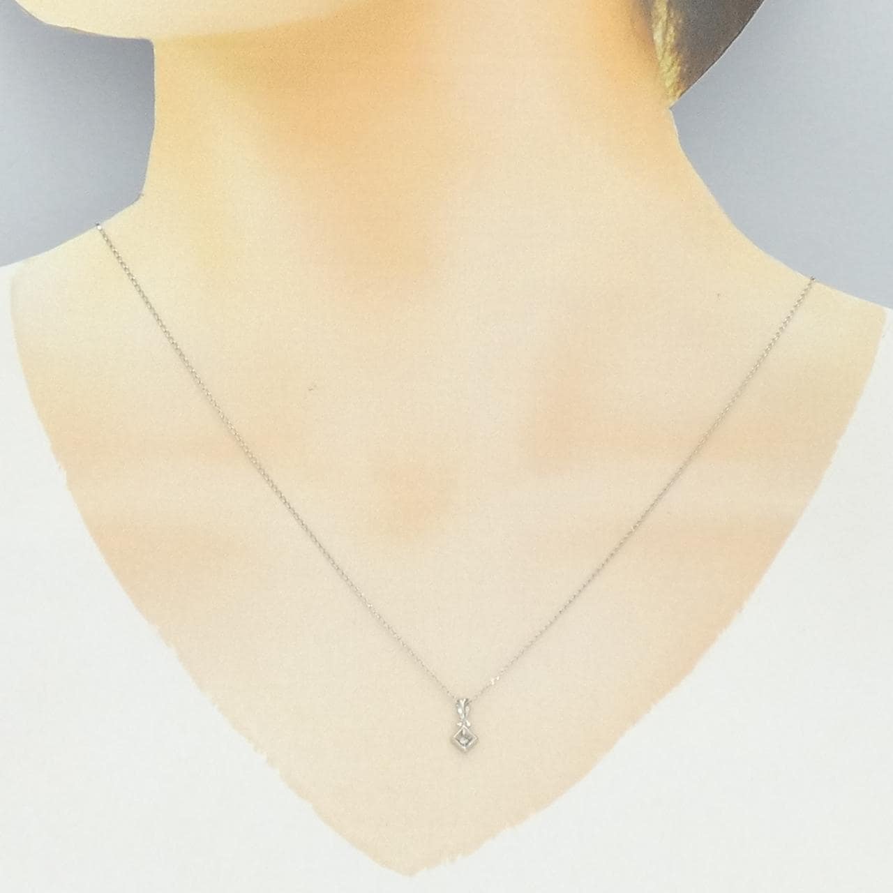 PT900/PT850 ダイヤモンド ネックレス 0.05CT