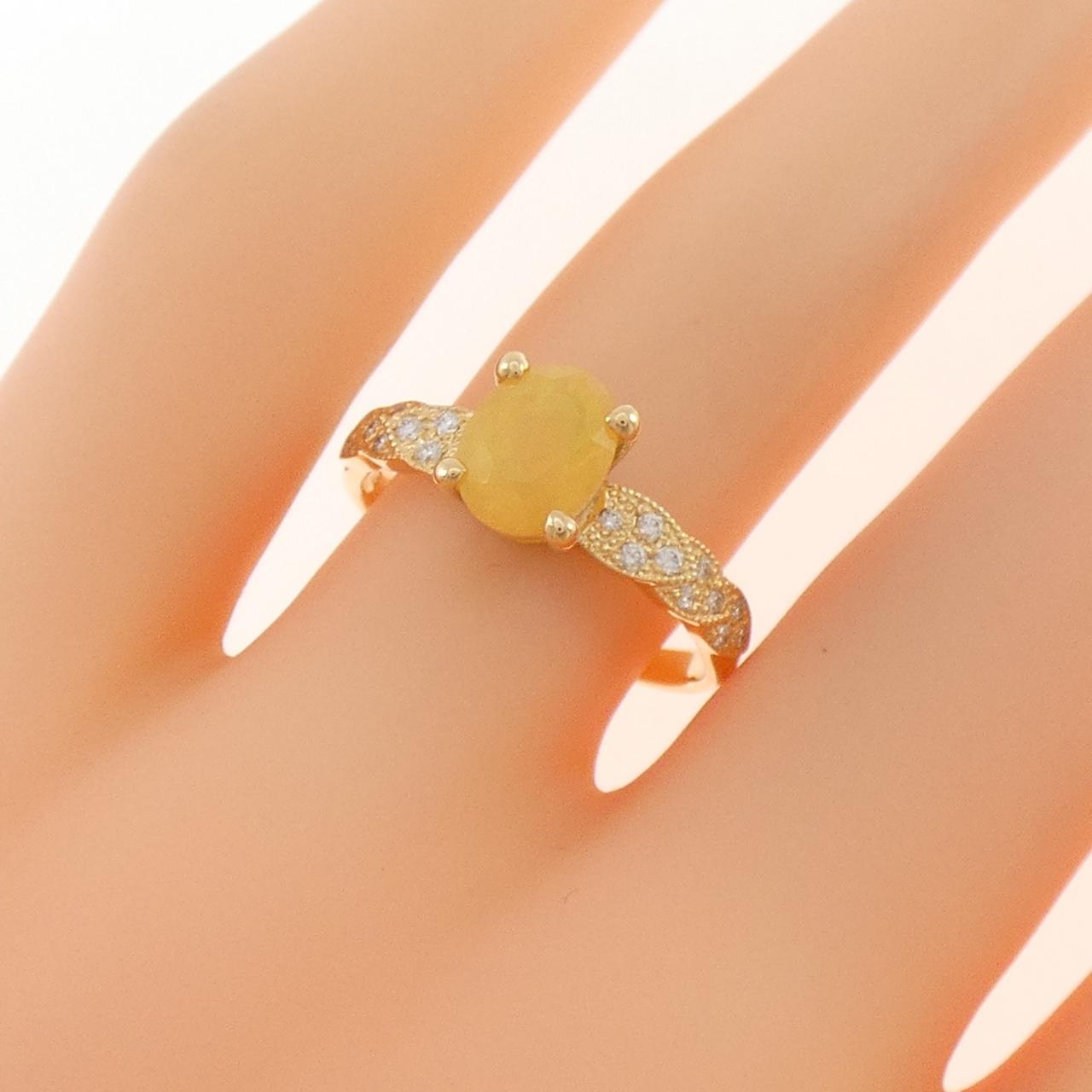 K18YG オパール リング