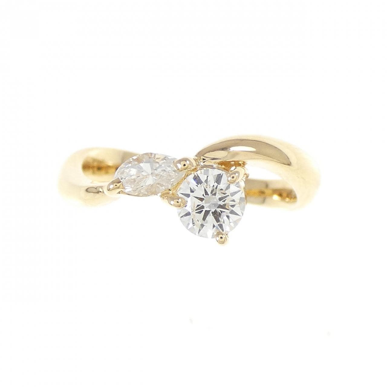 K18YG ダイヤモンド リング 0.50CT