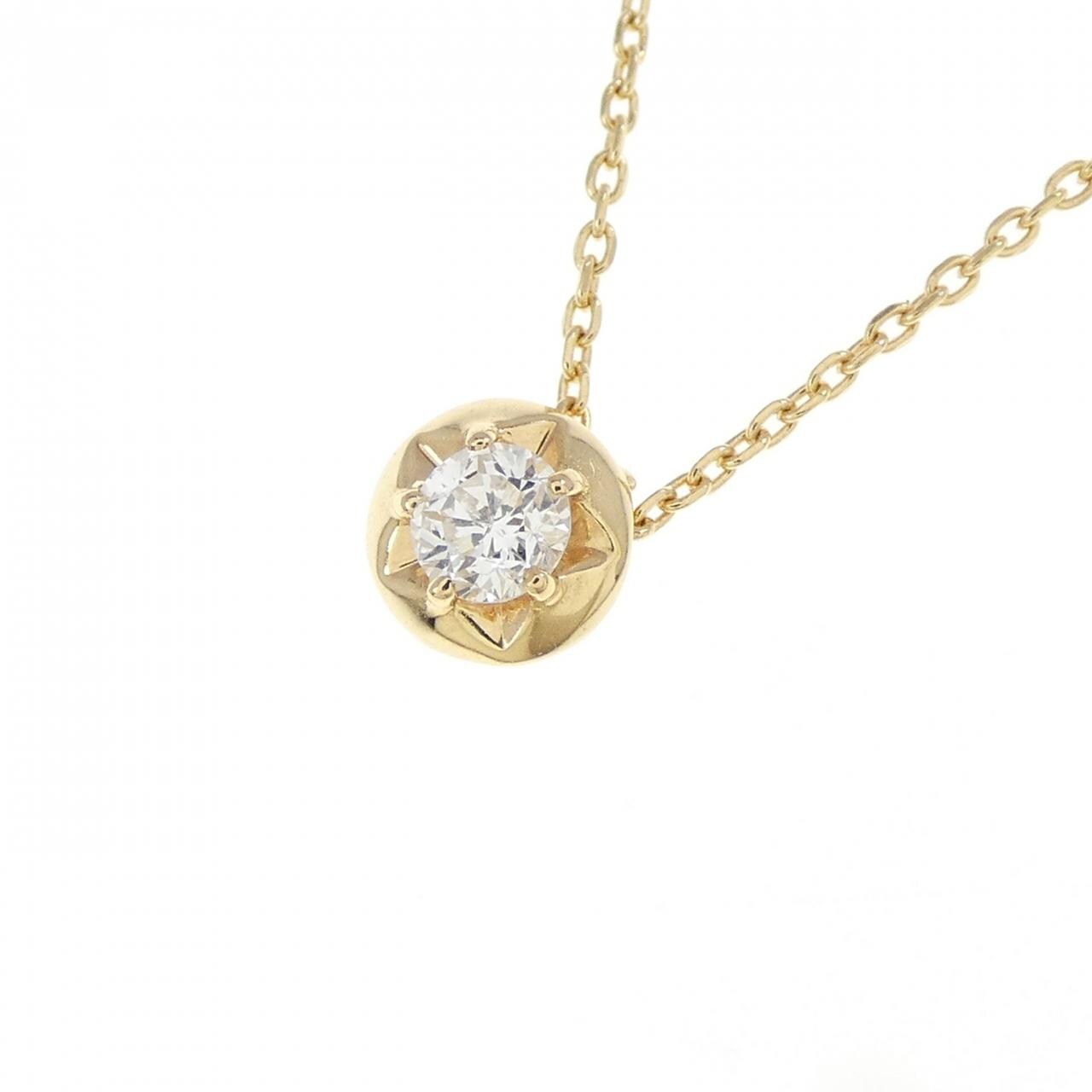 K18YG ダイヤモンド ネックレス 0.120CT