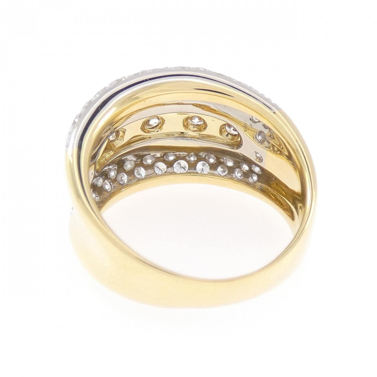 750YG/750WG ダイヤモンド リング 0.31CT