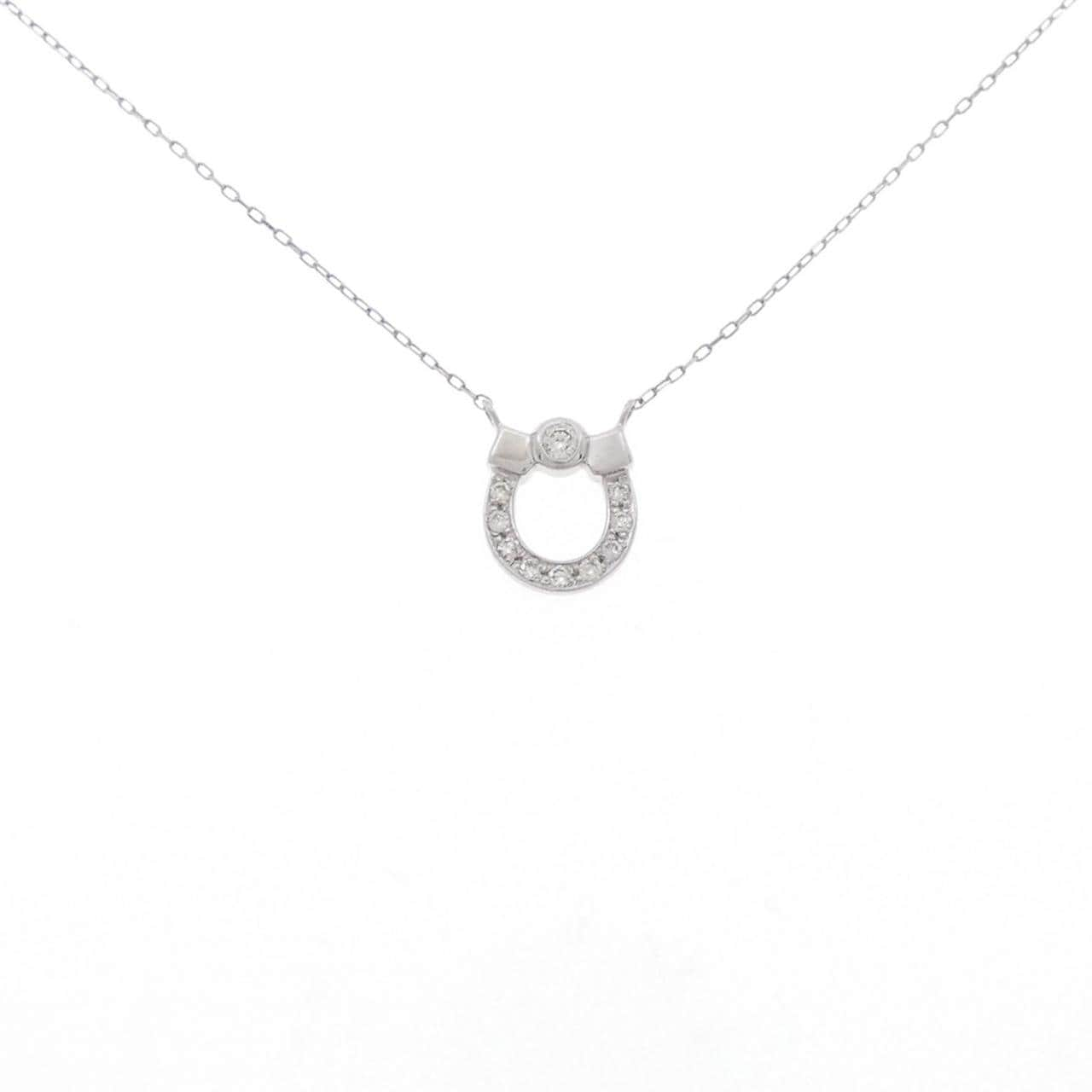 [BRAND NEW] PT Diamond Necklace 0.06CT