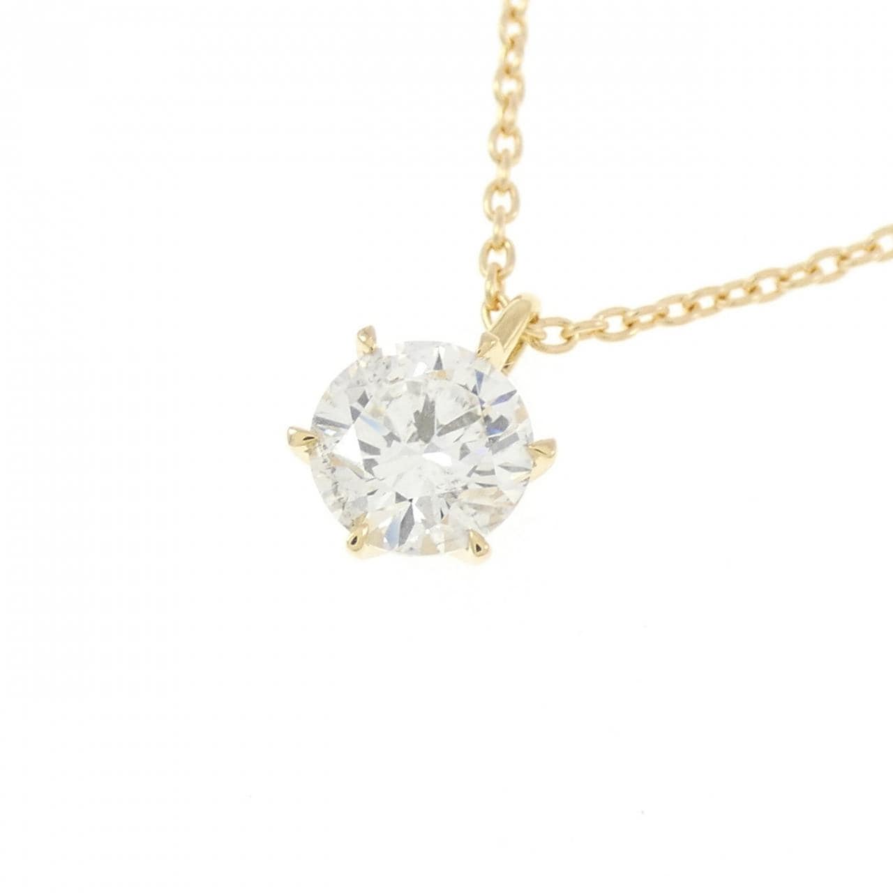 【リメイク】K18YG ダイヤモンド ネックレス 0.602CT H I1 Good