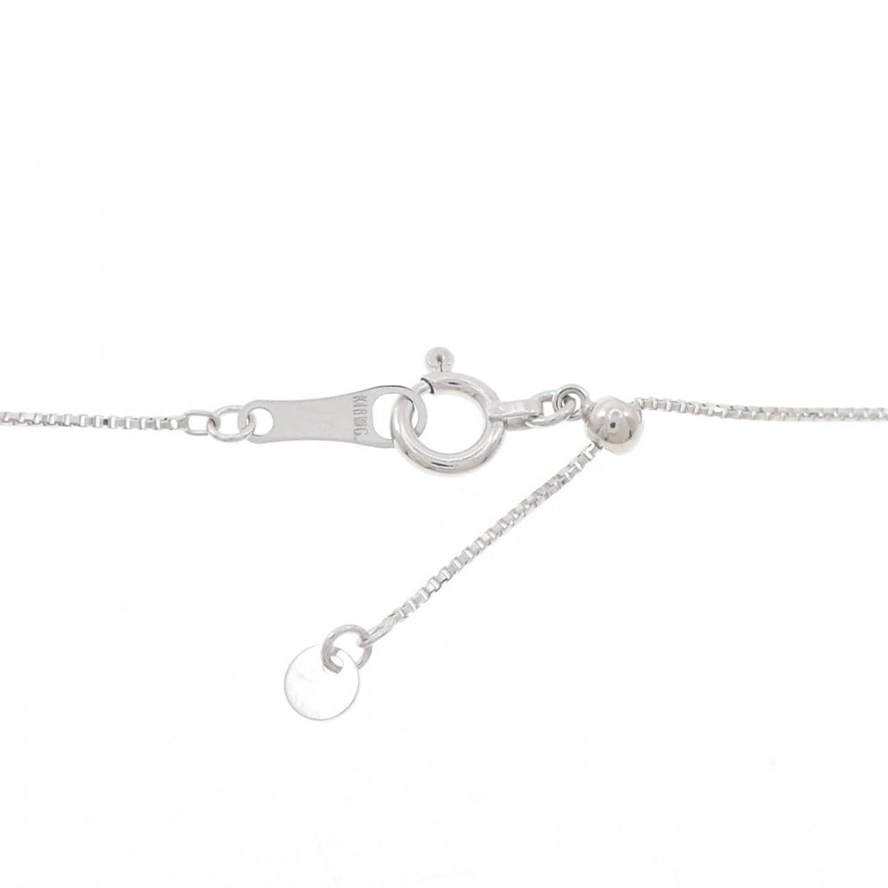 K18WG ペリドット ネックレス