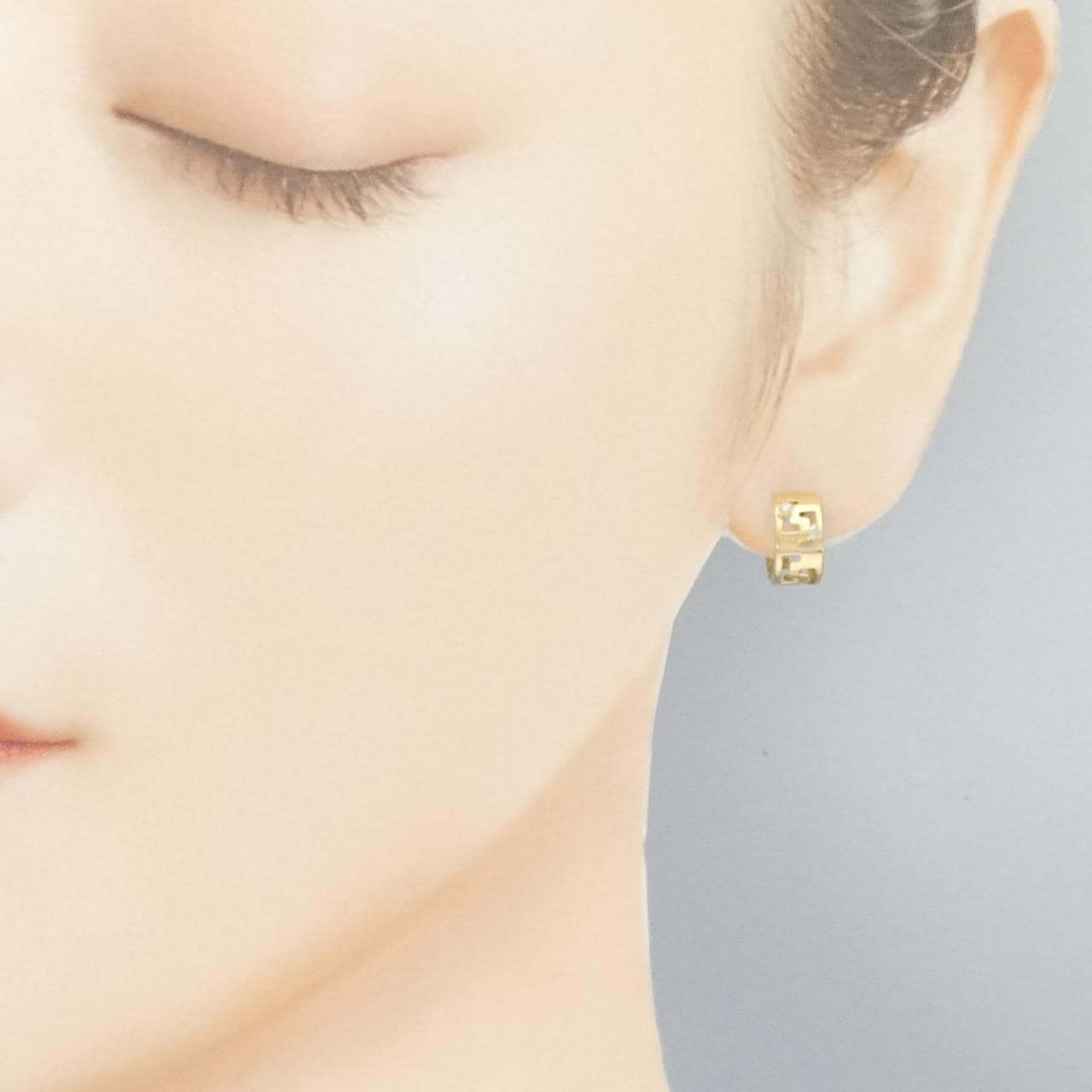 K18YG ダイヤモンド ピアス