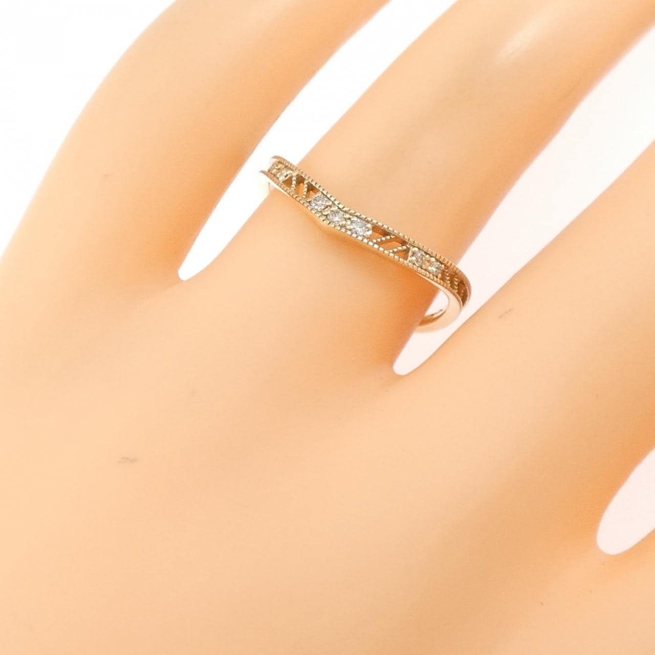 アガット ダイヤモンド リング 0.05CT