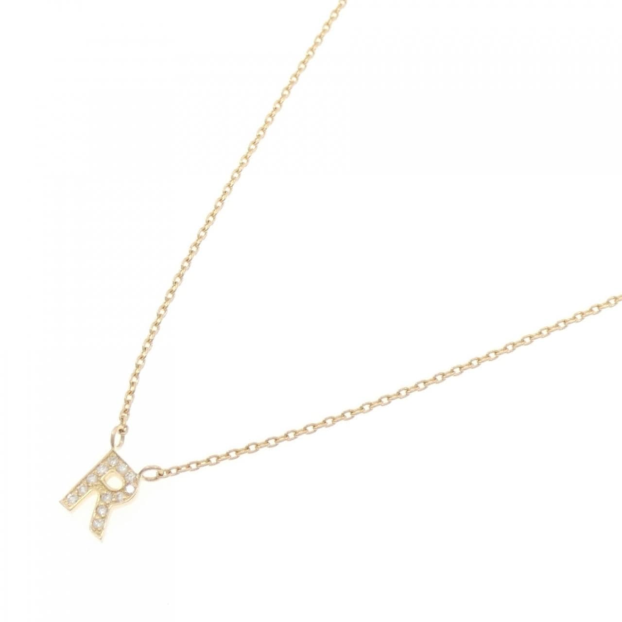 スタージュエリー イニシャル ダイヤモンド ネックレス 0.04CT