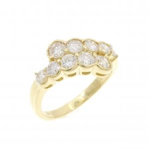 K18YG ダイヤモンド リング 1.14CT