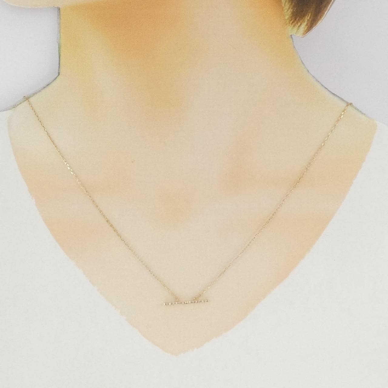 ヒロタカ トラペーズ ネックレス 0.06CT