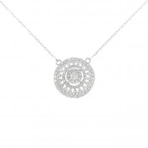 K18WG ダイヤモンド ネックレス 1.00CT