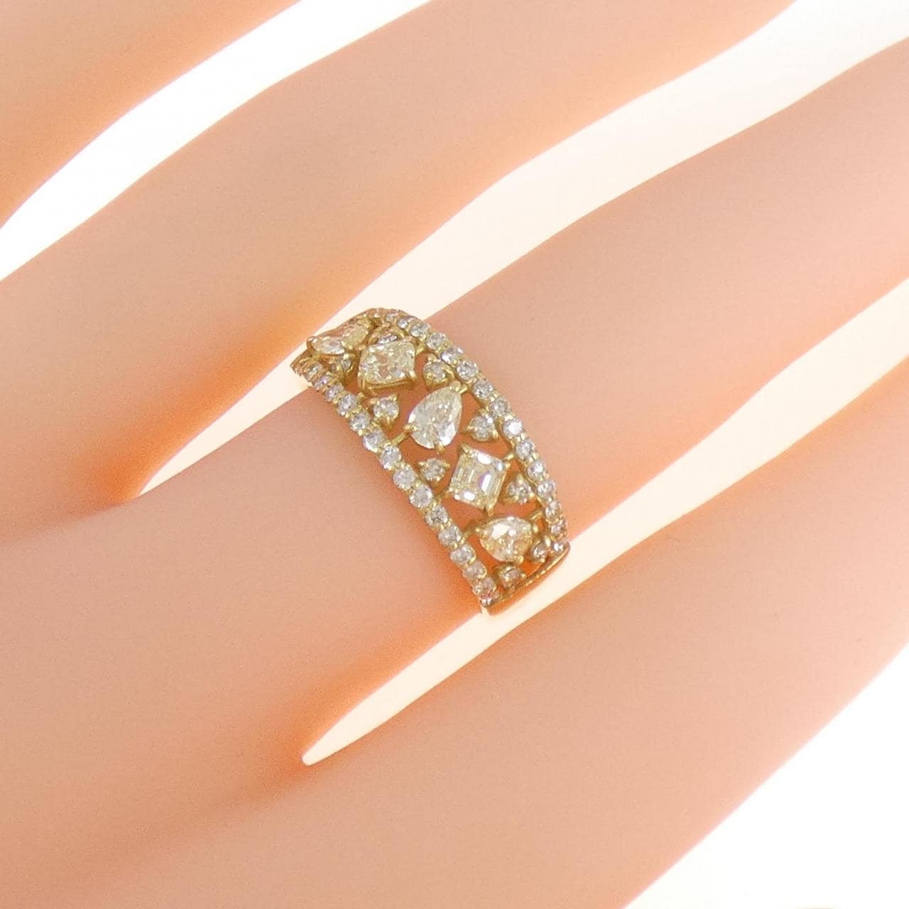 [BRAND NEW] K18YG Diamond ring 1.00CT