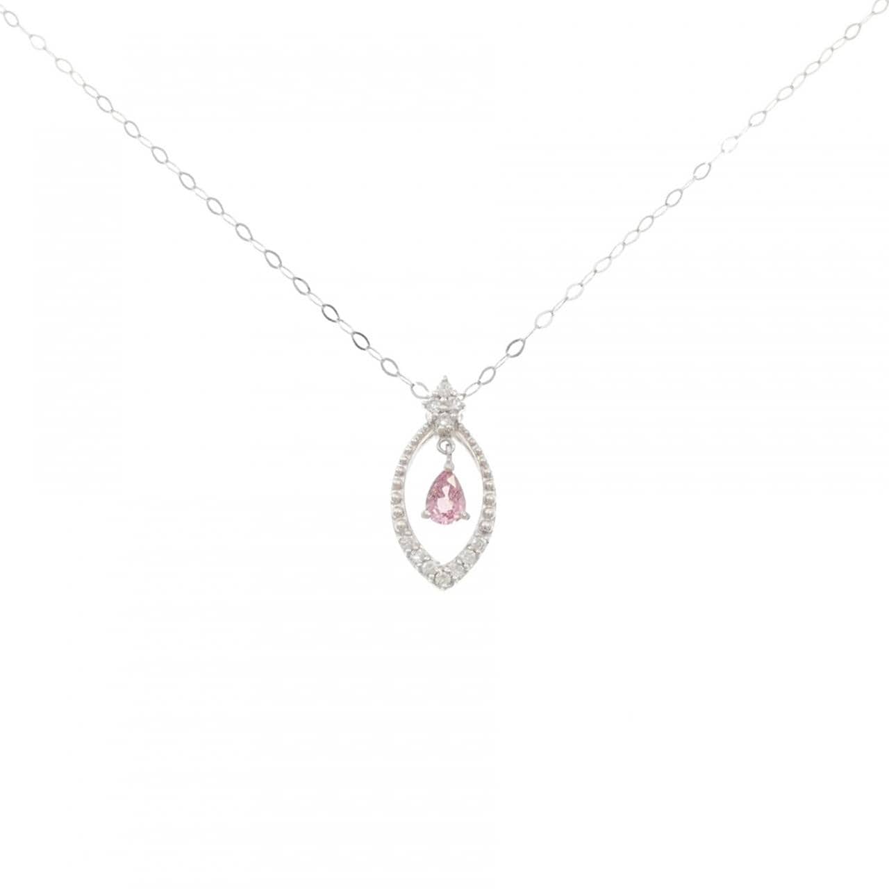 K18WG サファイヤ ネックレス 0.226CT