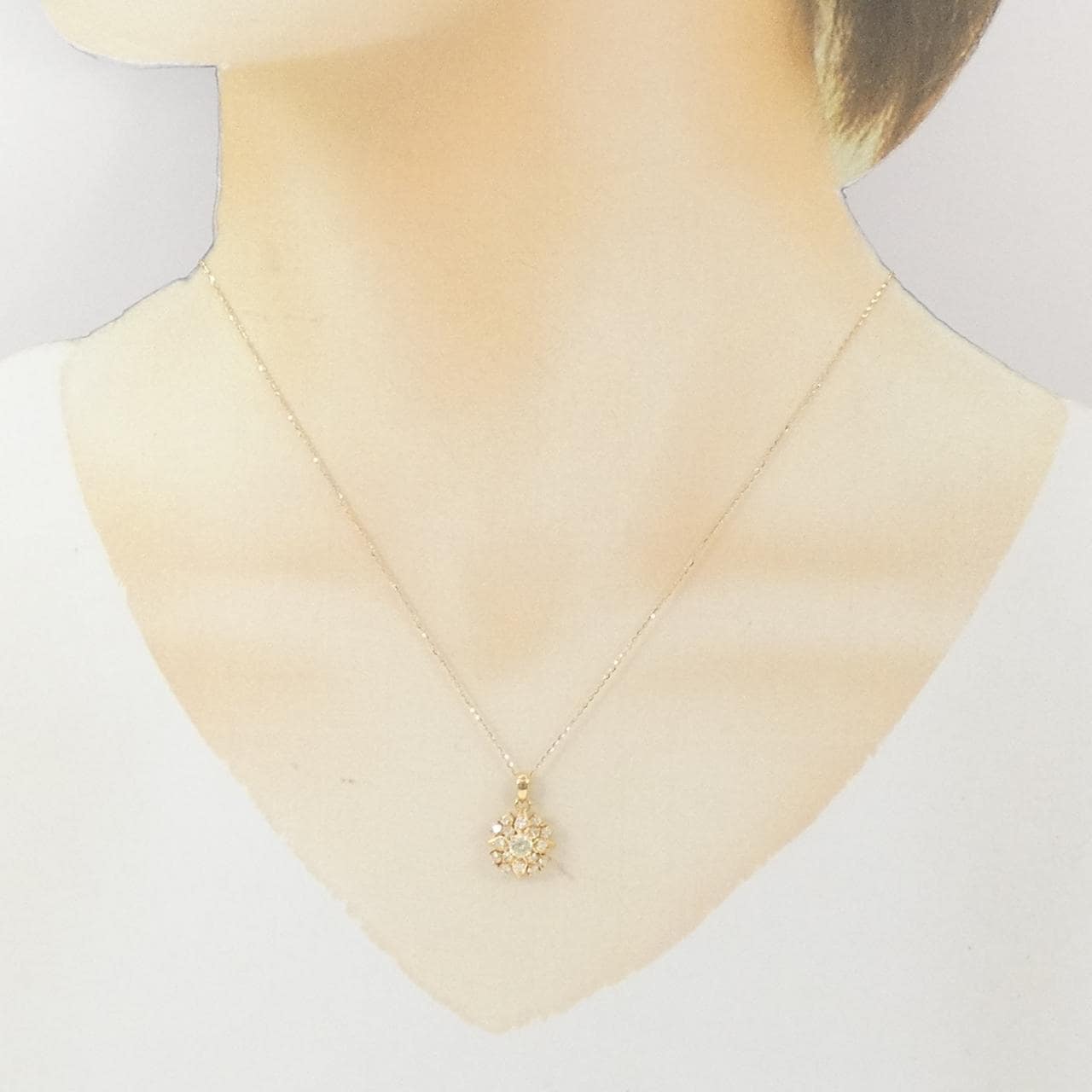 K18YG ダイヤモンド ネックレス 0.50CT