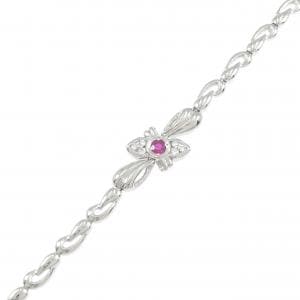 PT850 ルビー ブレスレット 0.13CT