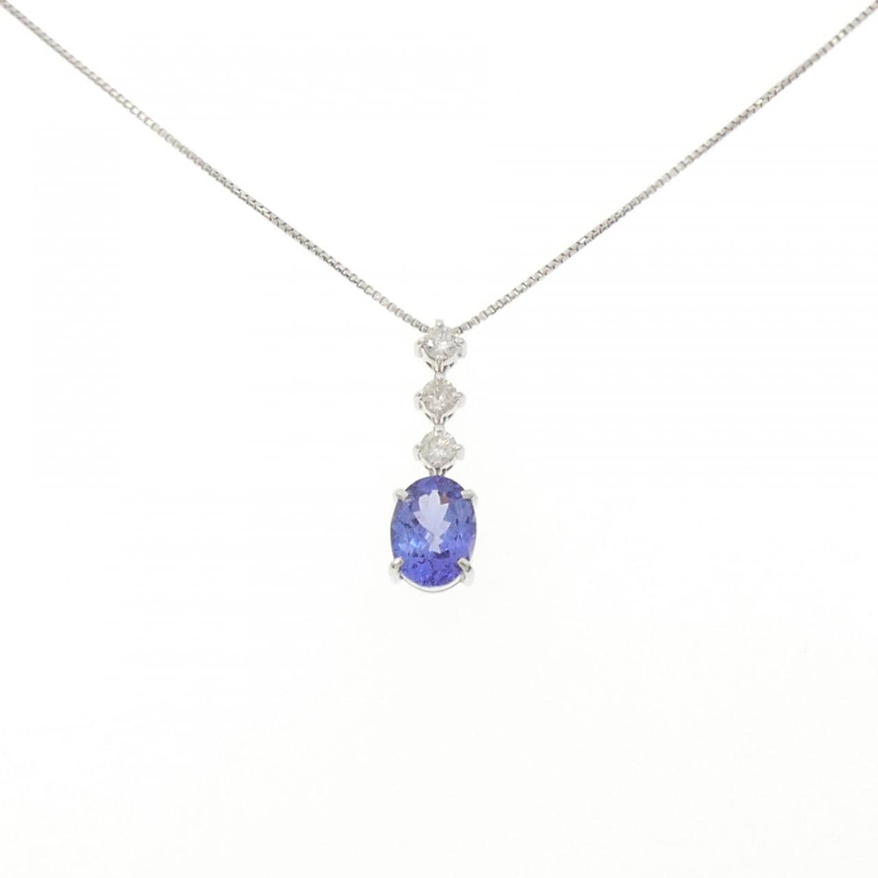 PT900/PT850 タンザナイト ネックレス 1.47CT