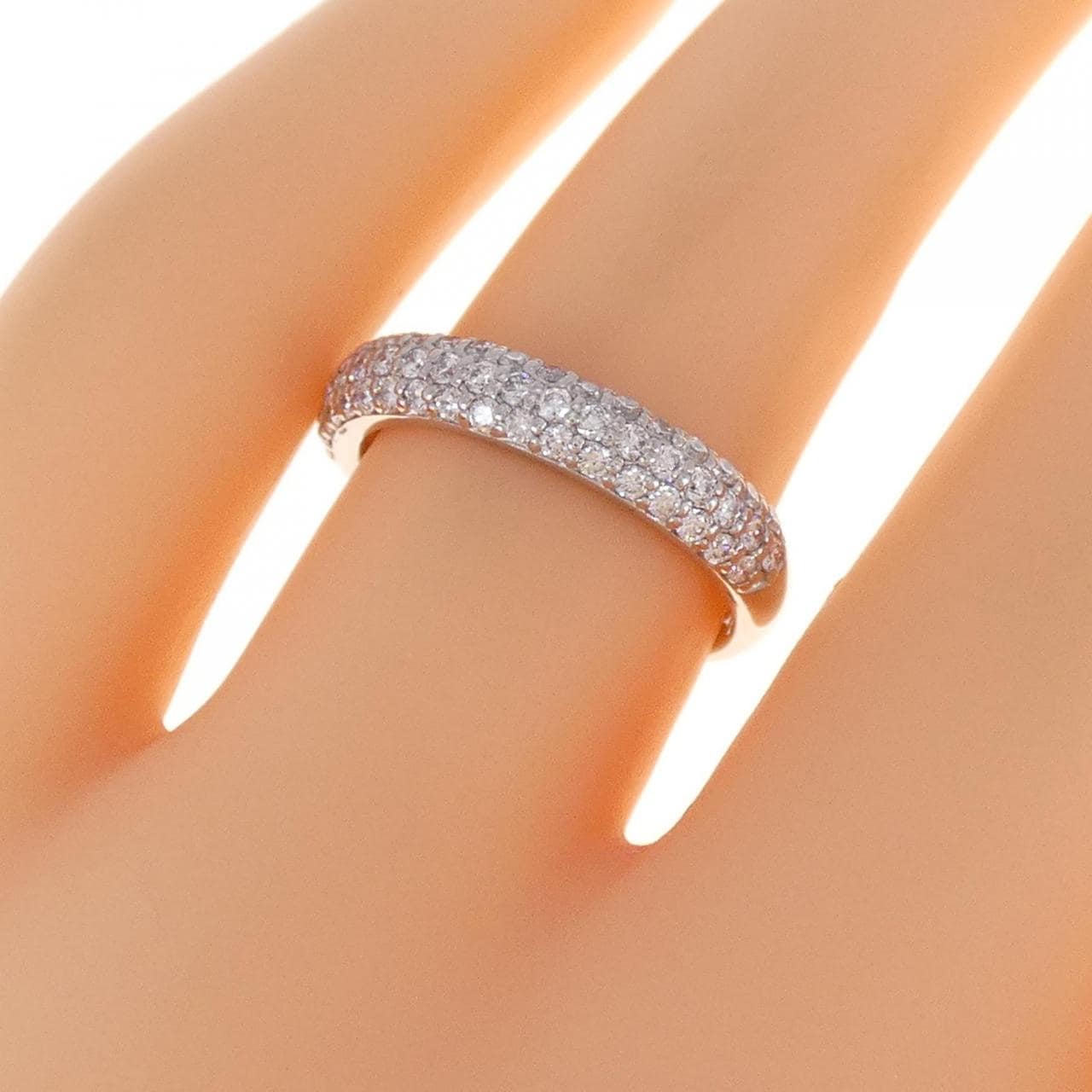 コメ兵｜K18WG パヴェ ダイヤモンド リング 0.50CT｜ジュエリー