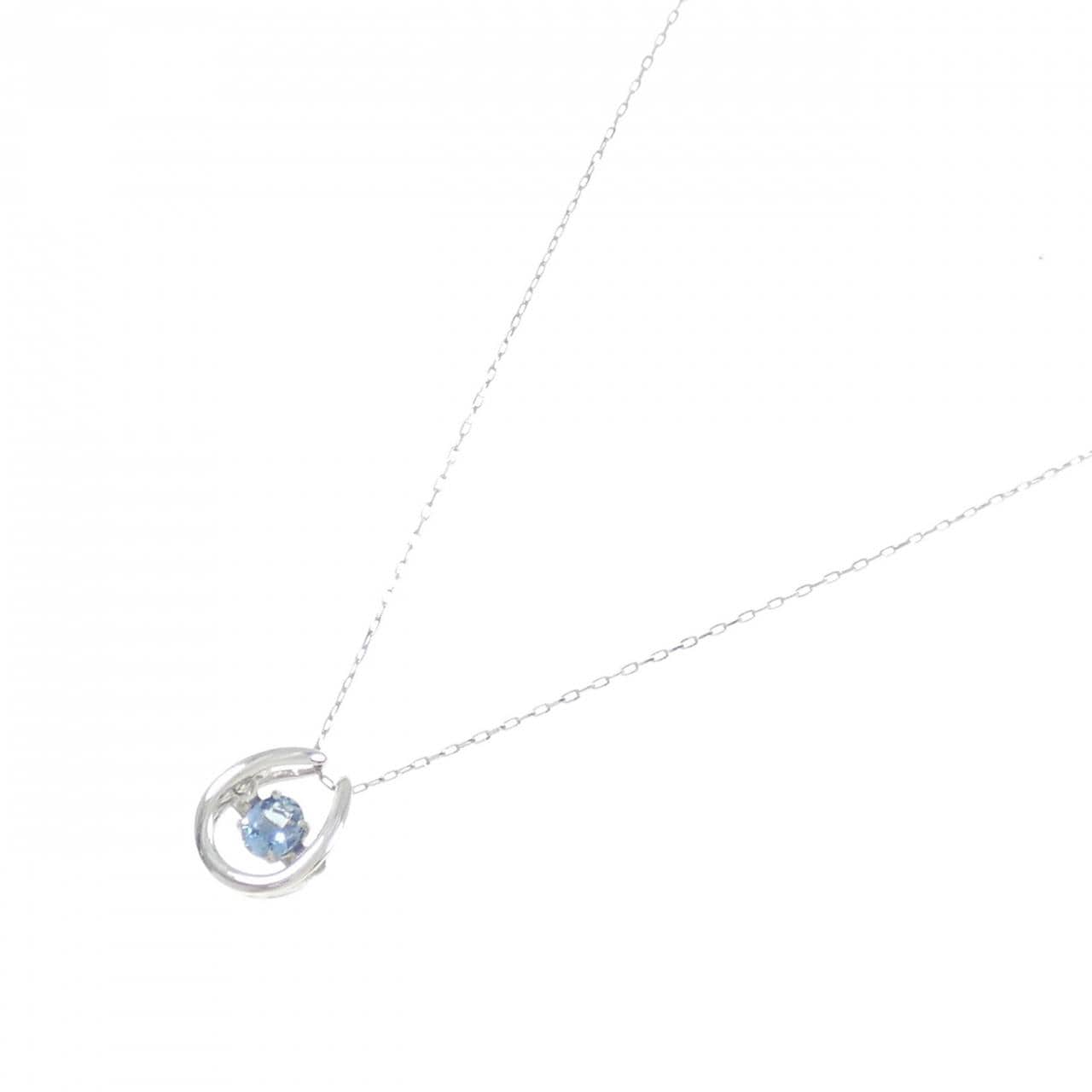 PT900/PT850海蓝宝项链 0.15CT