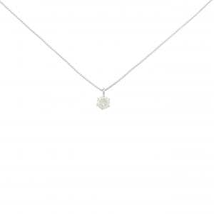 PT900/PT850 ソリティア ダイヤモンド ネックレス 0.15CT