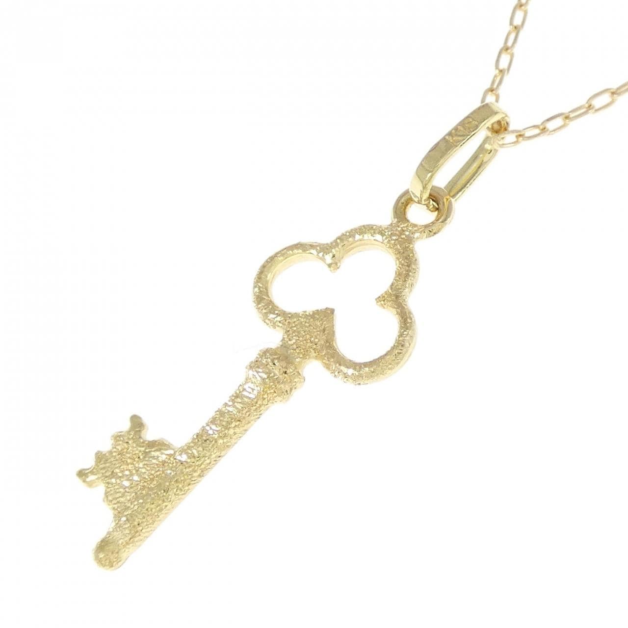 K18YG key necklace