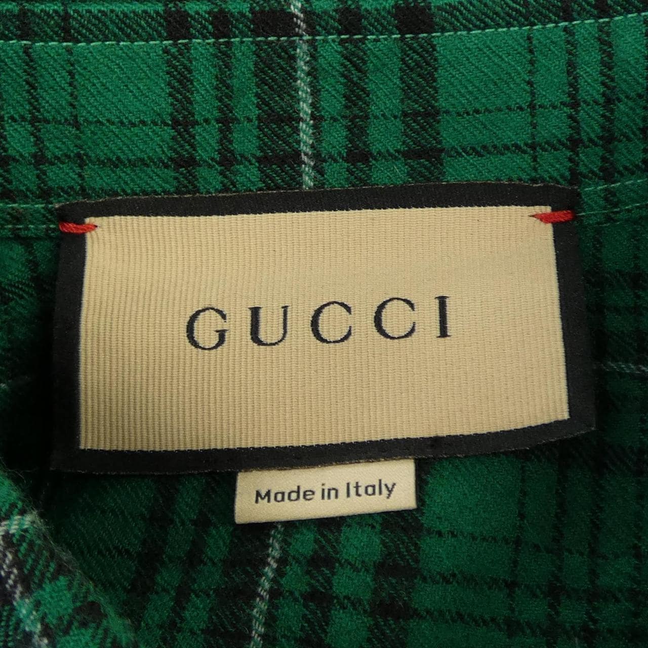 グッチ GUCCI ロッキングホースチェックウールシャツ 672701 ZAIB8 シャツ