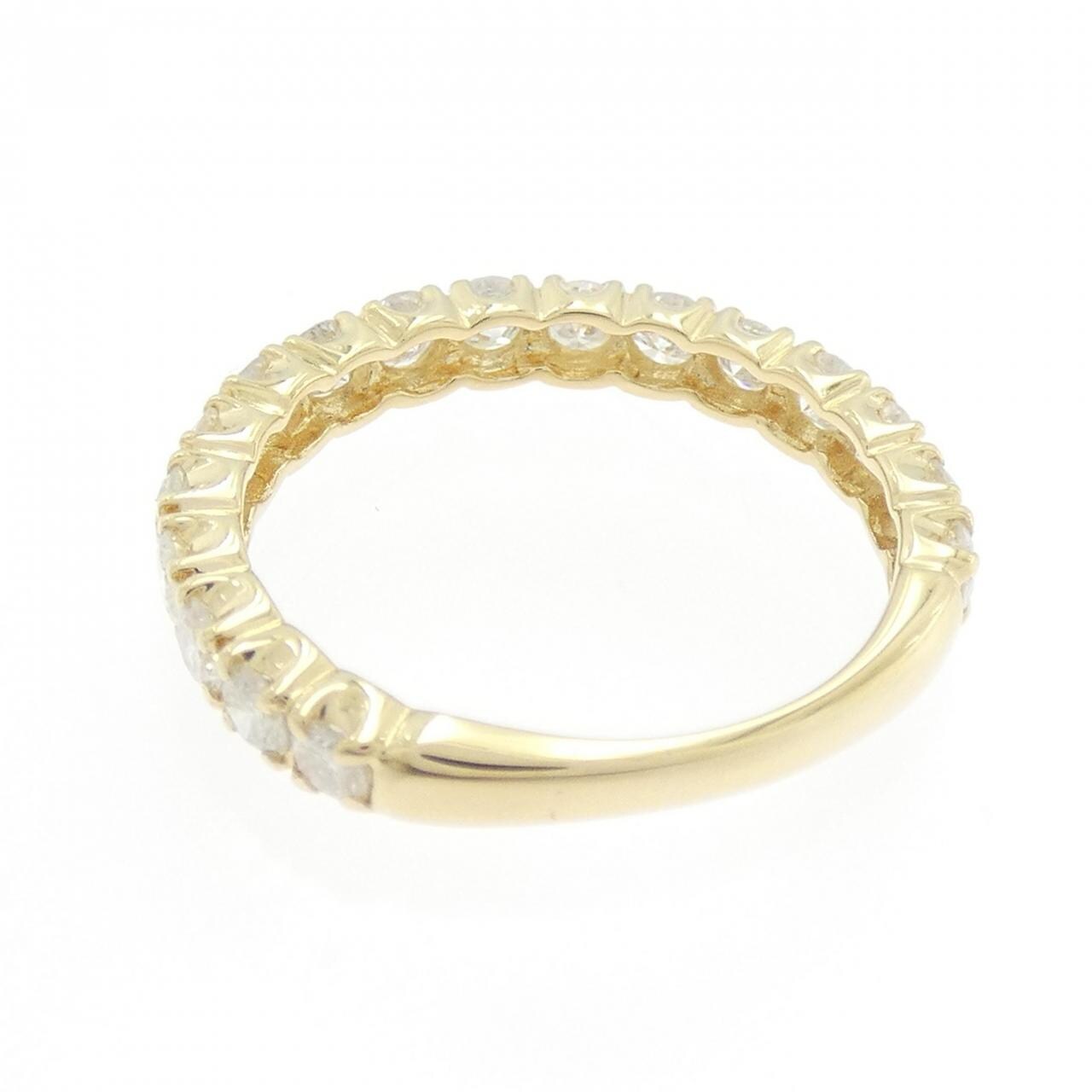 K18YG ハーフエタニティ ダイヤモンド リング 1.00CT