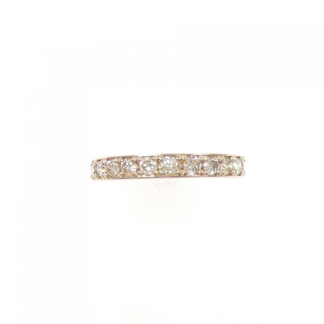 K18PG ハーフエタニティ ダイヤモンド リング 0.50CT