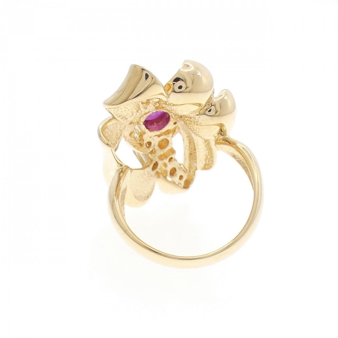 K18YG ルビー リング