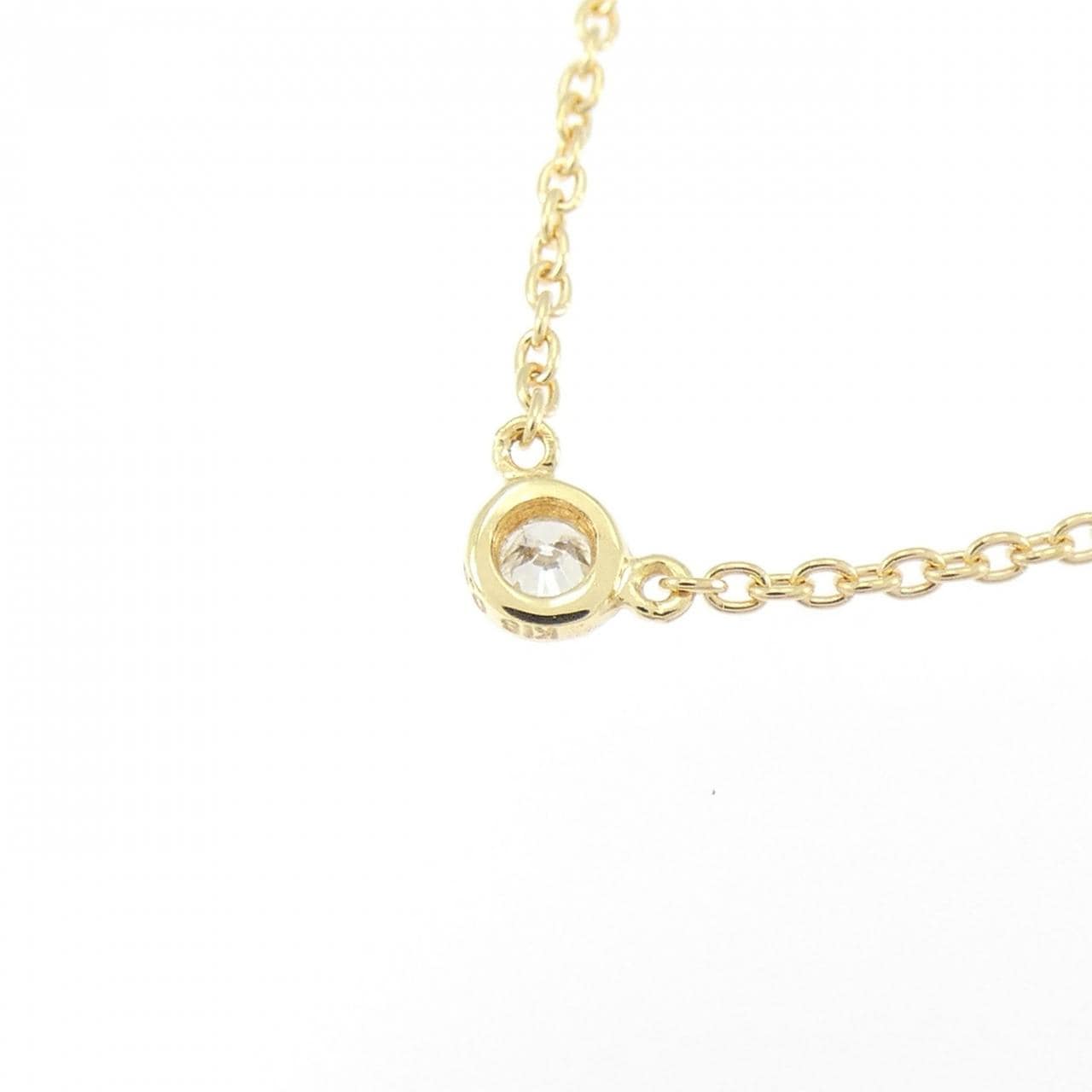 K18YG ソリティア ダイヤモンド ネックレス 0.03CT