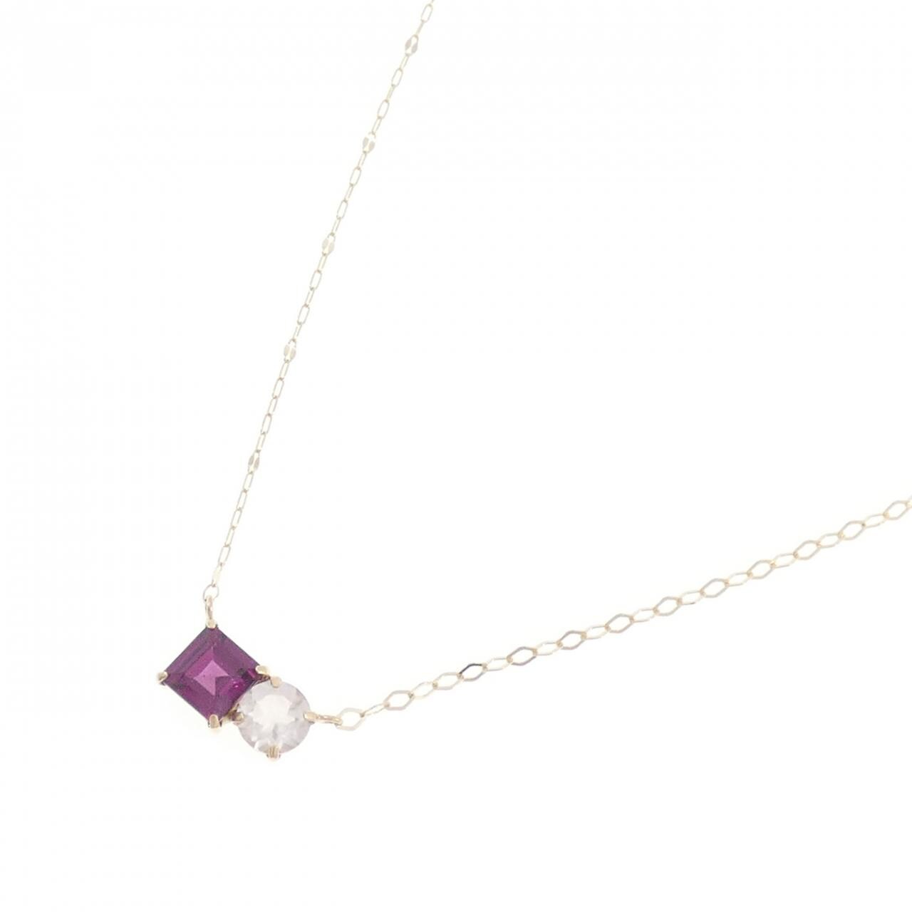 K10YG Garnet Necklace