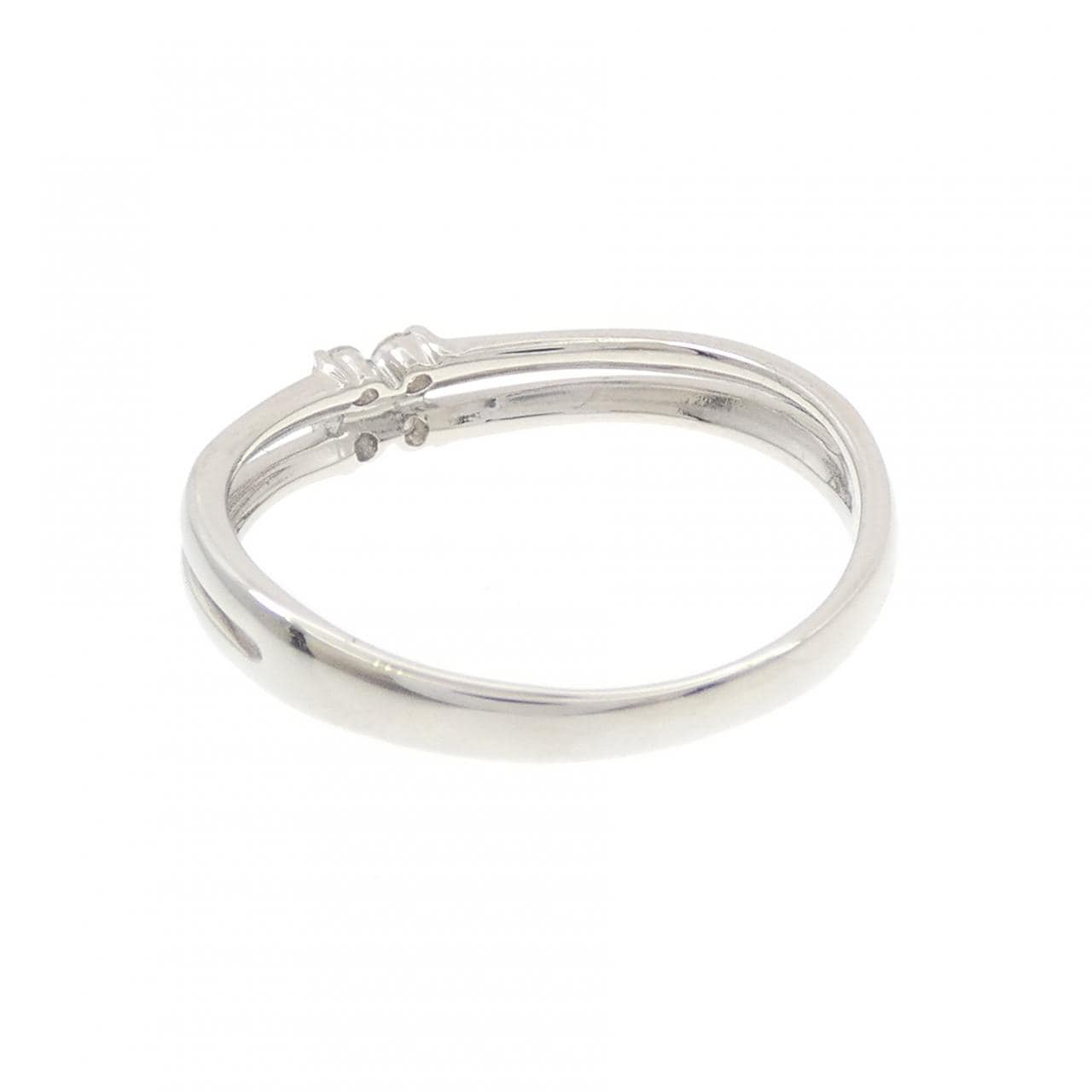 PT900 フラワー ダイヤモンド リング 0.08CT